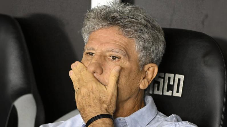 Renato Gaúcho em Vasco x Bragantino — Foto: André Durão
