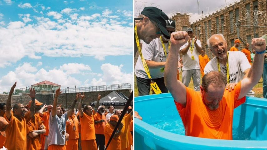 Igreja leva mais de 200 presidiários a Jesus e realiza batismos nos EUA