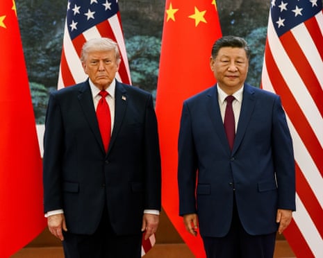 Donald Trump meets with Xi Jinping on Friday during an official visit aimed at discussing trade and bilateral relations between the two countries.