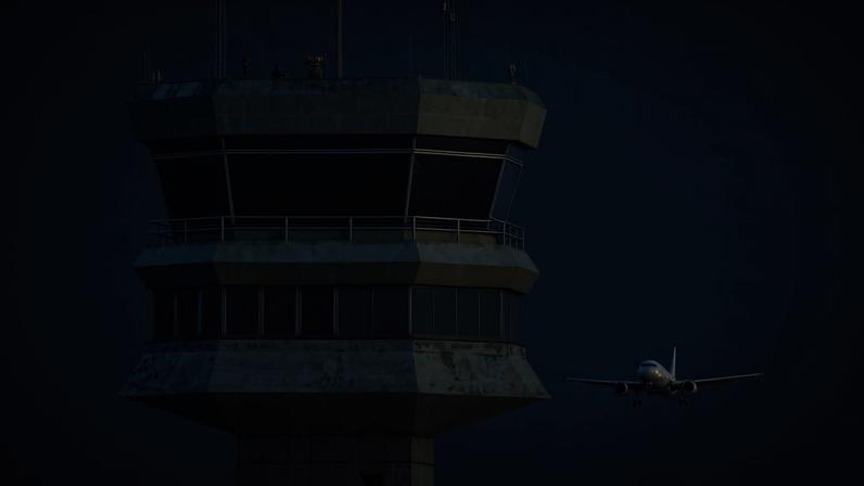 Torre de controle no aeroporto de Congonhas