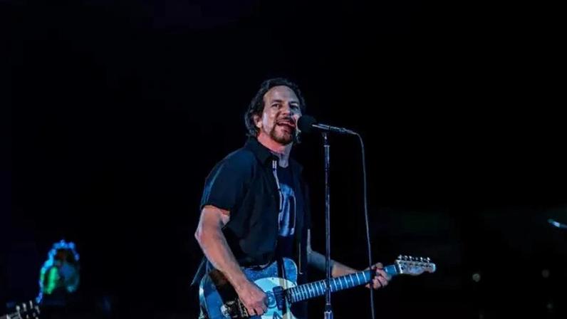 Show da banda Pearl Jam no Lollapalooza Brasil 2018.