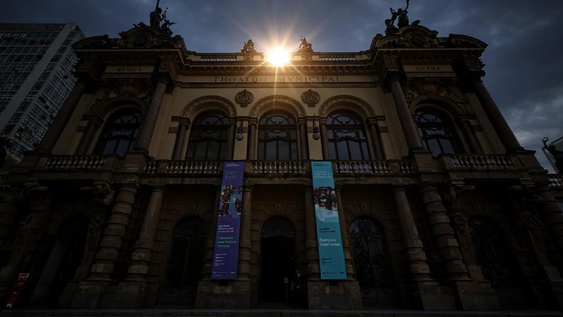 Theatro Municipal, no centro da cidade de São Paulo