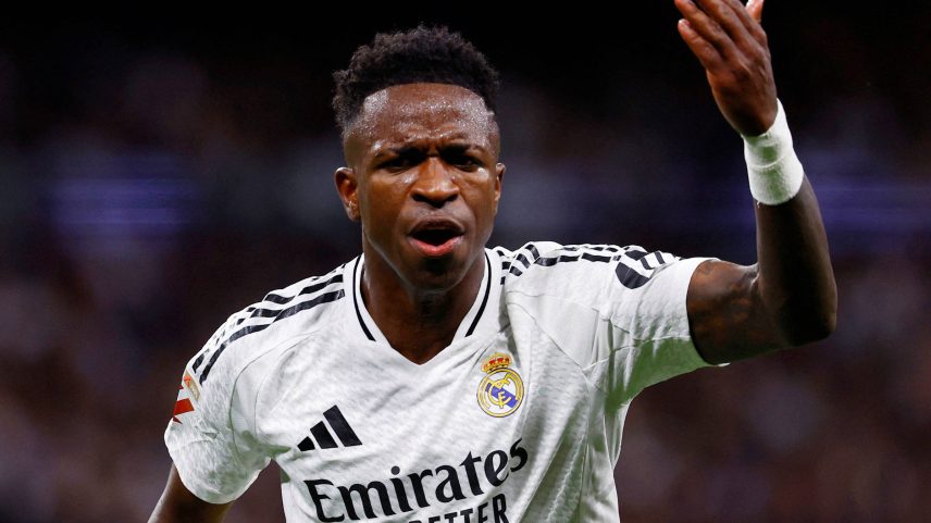 Vinicius Júnior, jogador do Real Madrid, que terá jogos na CazéTV pelo Campeonato Espanhol