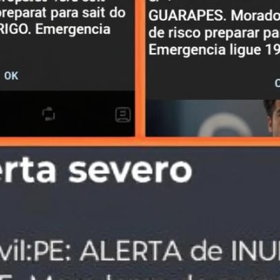 Def Civil de PE alerta grave de deslizamentos e enchentes em Recife/Jaboatão