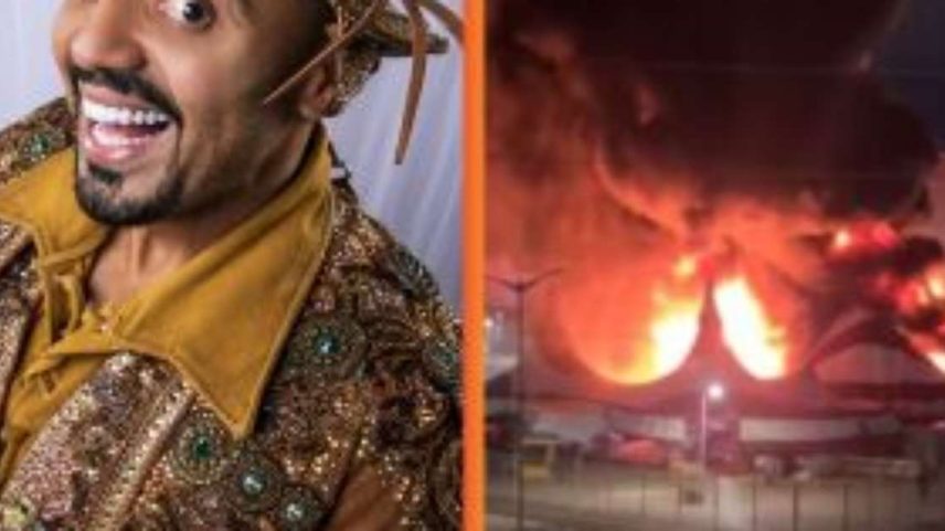 Circo do Tirú atingido por incêndio.