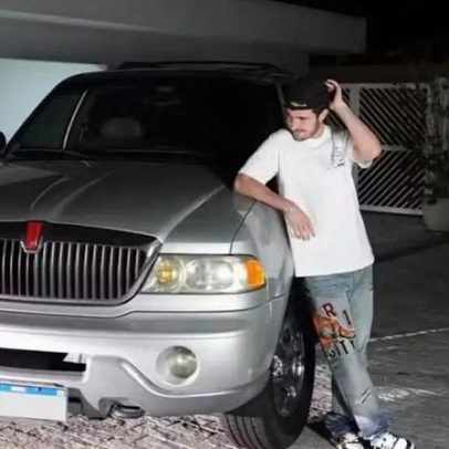 Herdeiro de Gugu mostra carro de luxo raro na garagem
