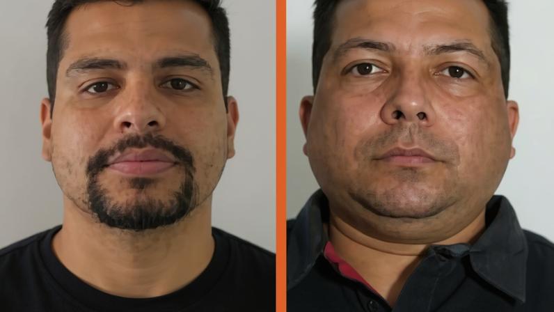 Policiais Yago Gomes (esq) e Denivaldo Jardel, mortos por colega de farda em Delmiro Gouveia (AL).