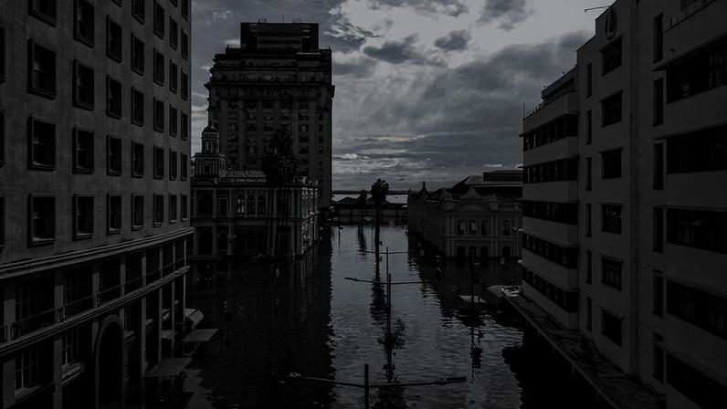 Centro histórico de Porto Alegre (RS) inundado após chuvas intensas