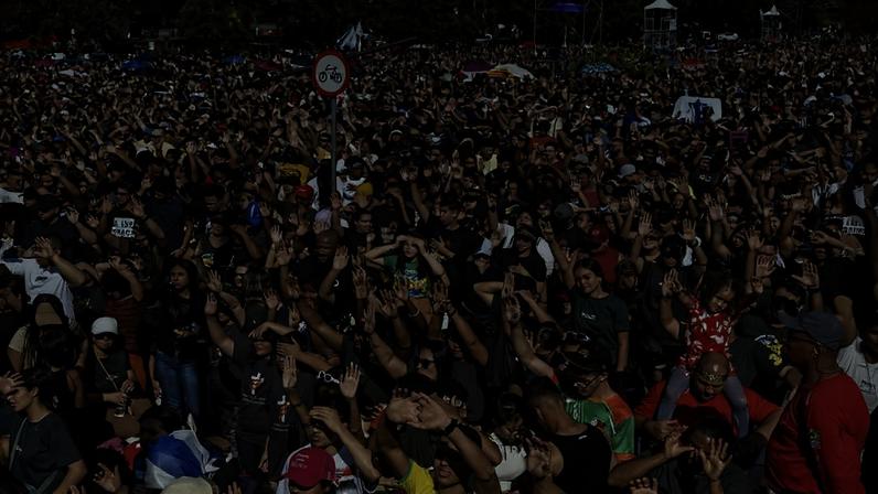 Público da edição do ano passado da Marcha para Jesus, em São Paulo