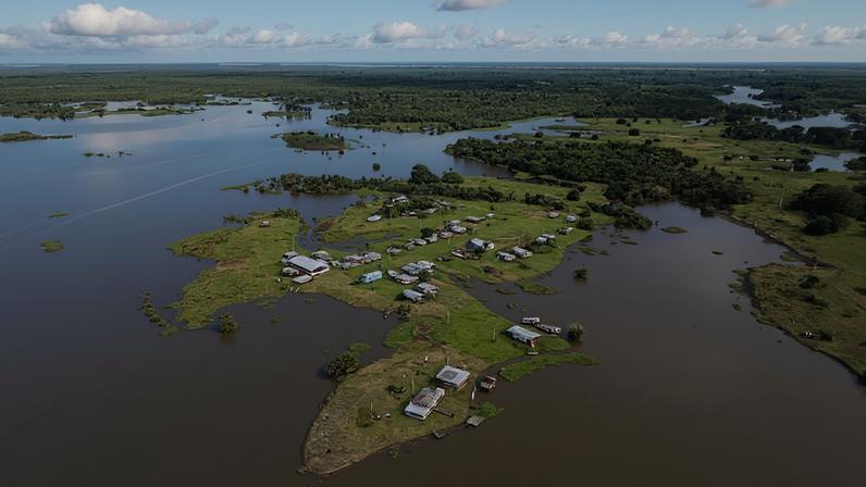 Comunidade mura Lago do Soares no município de Autazes (AM), onde há um projeto de exploração de potássio
