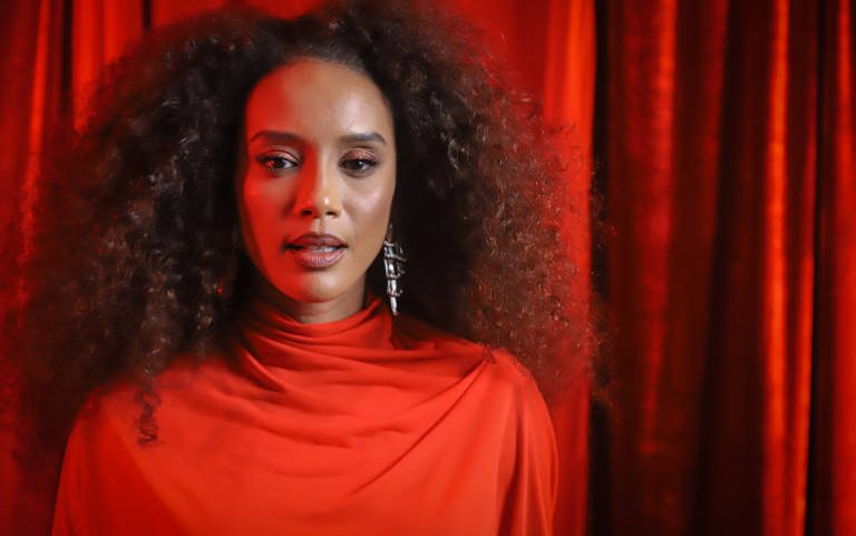 A atriz Taís Araujo no lançamento das séries 'Vermelho Sangue' e 'Reencarne', do Globoplay