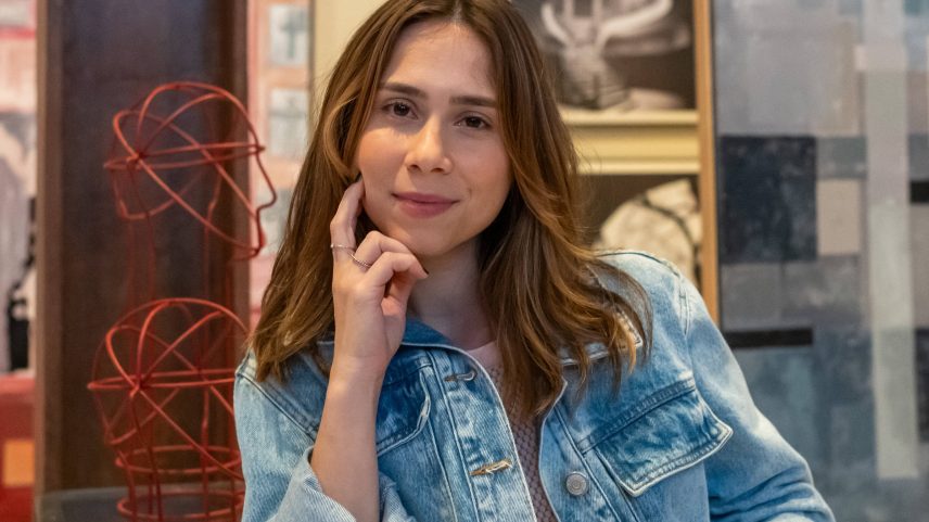 Lucélia, interpretada por Daphne Bozaski, na novela 'Três Graças'