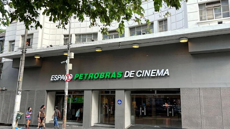 Fachada do Espaço Petrobras de Cinema, na rua Augusta