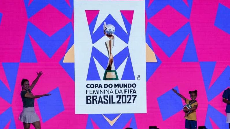 Cerimônia de lançamento da Copa do Mundo Feminina de 2027, no Rio de Janeiro