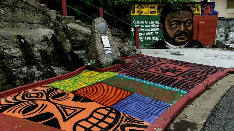 Vista, em Santos (SP), do Quilombo Jabaquara, que foi o segundo maior do Brasil e hoje integra o roteiro de afroturismo da região litorânea