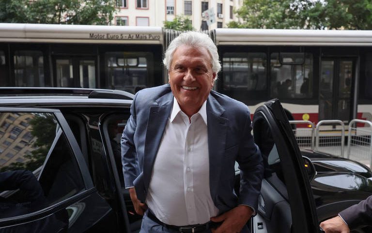 Ronaldo Caiado (PSD), em São Paulo, para o anúncio de sua pré-candidatura à Presidência