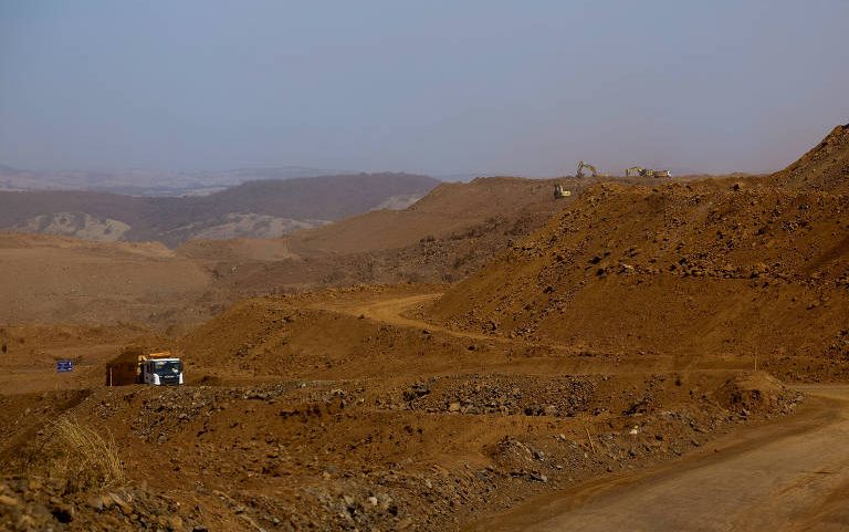 Instalações da mineradora Anglo American nas imediações da cidade de Barro Alto, no estado de Goiás, uma das maiores áreas de extração de níquel no Brasil - Pedro Ladeira - 22.ago.25/Folhapress