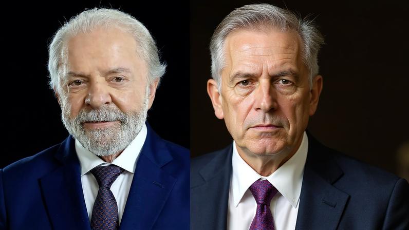 Nas fotos, da esq. para a dir., os pré-candidatos Lula, Flávio Bolsonaro, Ronaldo Caiado e Romeu Zema