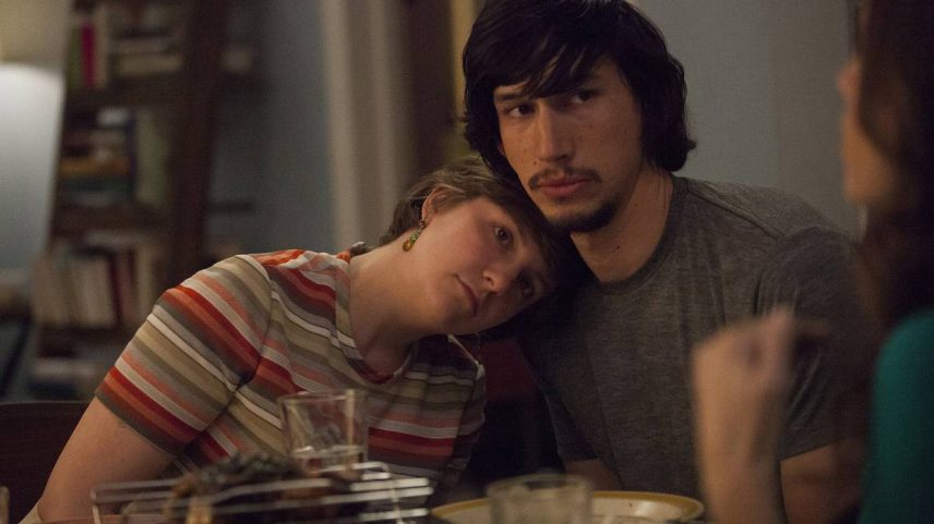 Lena Dunham e Adam Driver em cena da série 'Girls'