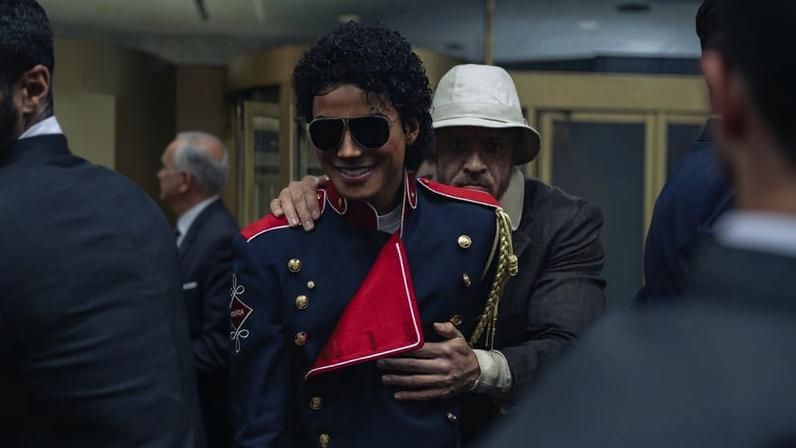 Jaafar Jackson em cena do filme 'Michael'