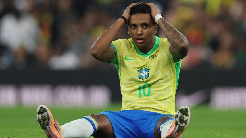 O jogador Rodrygo, que foi contratado pela Globo para ser comentarista da Copa