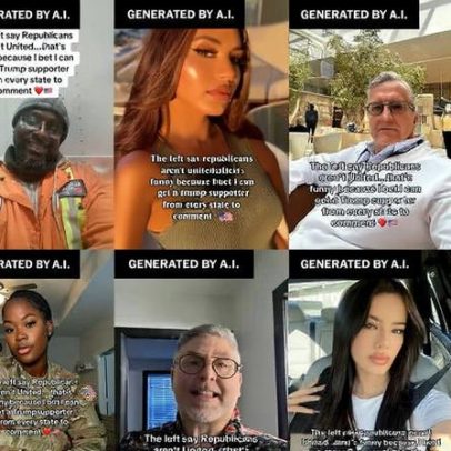 Influenciadores pró-Trump criados por IA dominam redes sociais
