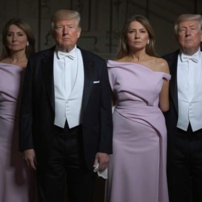 Melania evita ficar de mãos dadas com Trump em recepção a Charles e Camilla