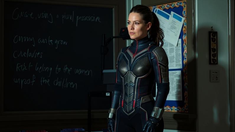A atriz Evangeline Lilly em cena de 'Homem-Formiga e a Vespa' (2018)