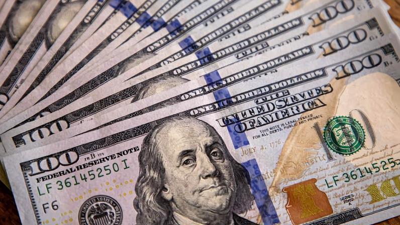 Imagem de cédulas de US$ 100