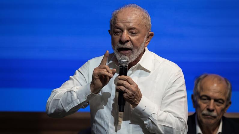 O presidente Luiz Inácio Lula da Silva durante cerimônia em Niterói