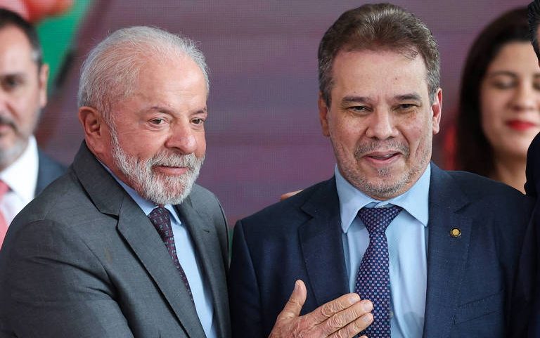 Presidente Lula e o ministro da Justiça, Wellington Lima e Silva, em evento no Palácio do Planalto