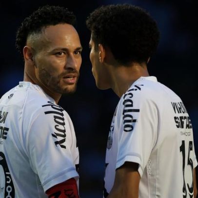 Neymar tem desentendimento com filho de Robinho durante treino no Santos