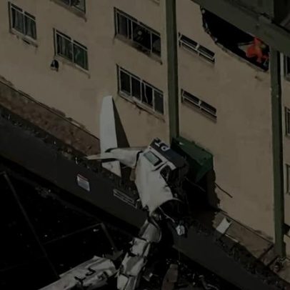 Moradora de prédio atingido em BH diz: só restam motor e peças de avião