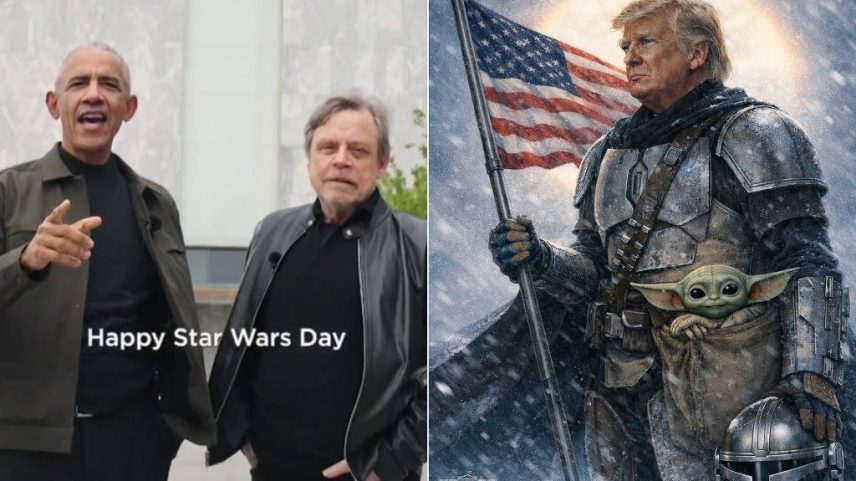 Trump e Obama celebram Dia de Star Wars na redes sociais