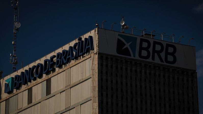 Fachada do prédio do Banco de Brasília na capital do país