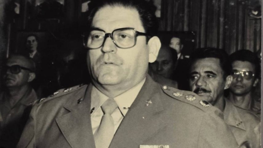 O coronel Cyro Etchegoyen, durante a ditadura militar