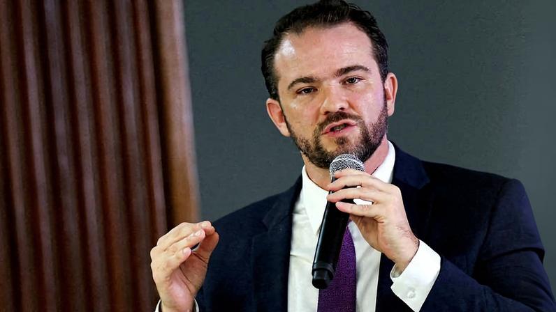 O ministro da Fazenda, Dario Durigan, durante evento no Palácio do Planalto