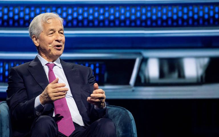 Jamie Dimon, CEO do J.P. Morgan, durante America Business Forum em Miami