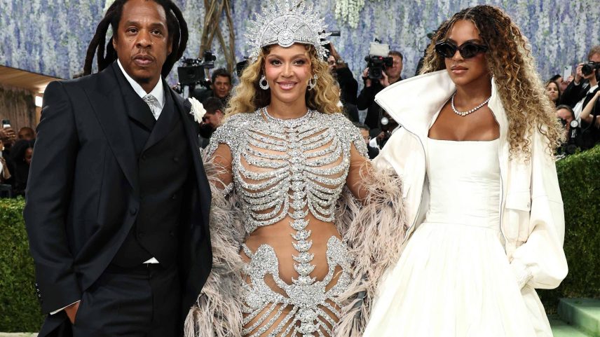 Jay-Z, Beyoncé e Blue Ivy Carter no Met Gala 2026