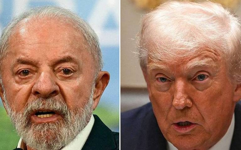 O presidente Luiz Inácio Lula da Silva e o presidente americano Donald Trump - Pablo Porciuncula e Andrew Caballero-Reynolds/AFP via Getty Images
