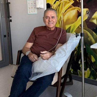 Luís Roberto posta foto no hospital e comemora avanço no tratamento