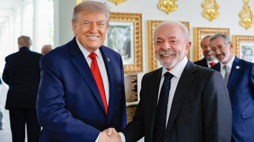 Lula e Trump na Casa Branca