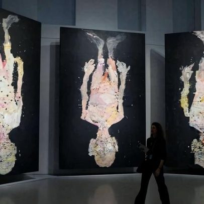 Georg Baselitz inverte o mundo da arte com obras de cabeça para baixo