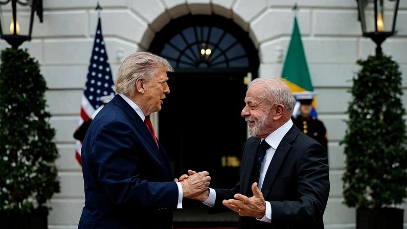 Lula e Trump na Casa Branca
