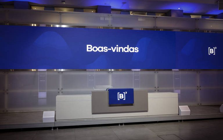 Sala da B3, a Bolsa do Brasil, durante comemoração do Dia da Imprensa