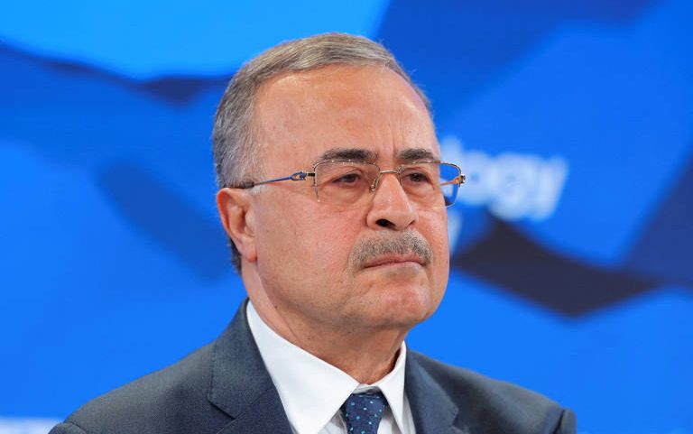 CEO da Aramco, Amin Nasser, durante a 56ª reunião anual do Fórum Econômico Mundial (WEF) em Davos, Suíça, em 20 de janeiro de 2026