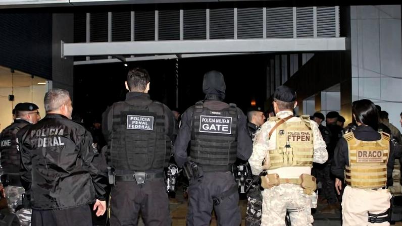Ação na Paraíba da Operação Integração 2, da Polícia Federal e de outras forças policiais
