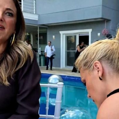 Ana Hickmann ajuda Ticiane Pinheiro após vestido rasgar em festa