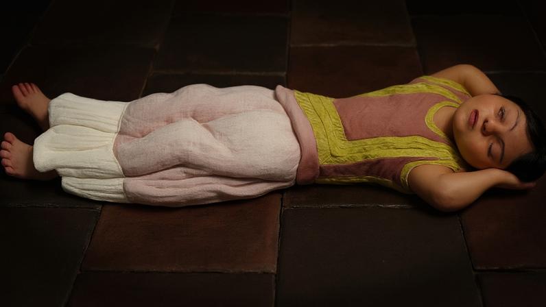 A Menina Dormindo, obra de Diego Rivera, em exposição na Pinakotheke