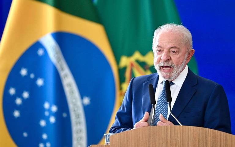 Presidente Lula fala sobre lançamento de pacote voltado à segurança pública nesta terça (12)